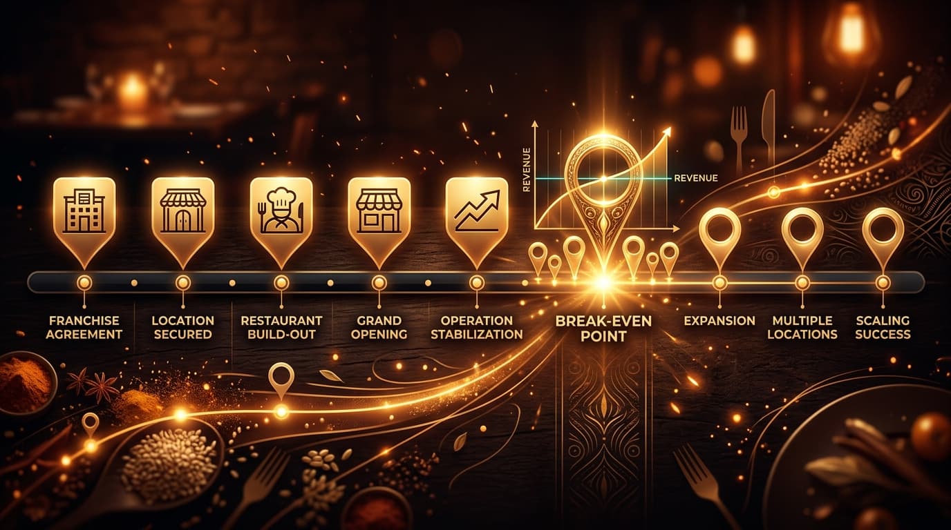 Food Franchise Break-Even Timeline: Month-by-Month Reality Check