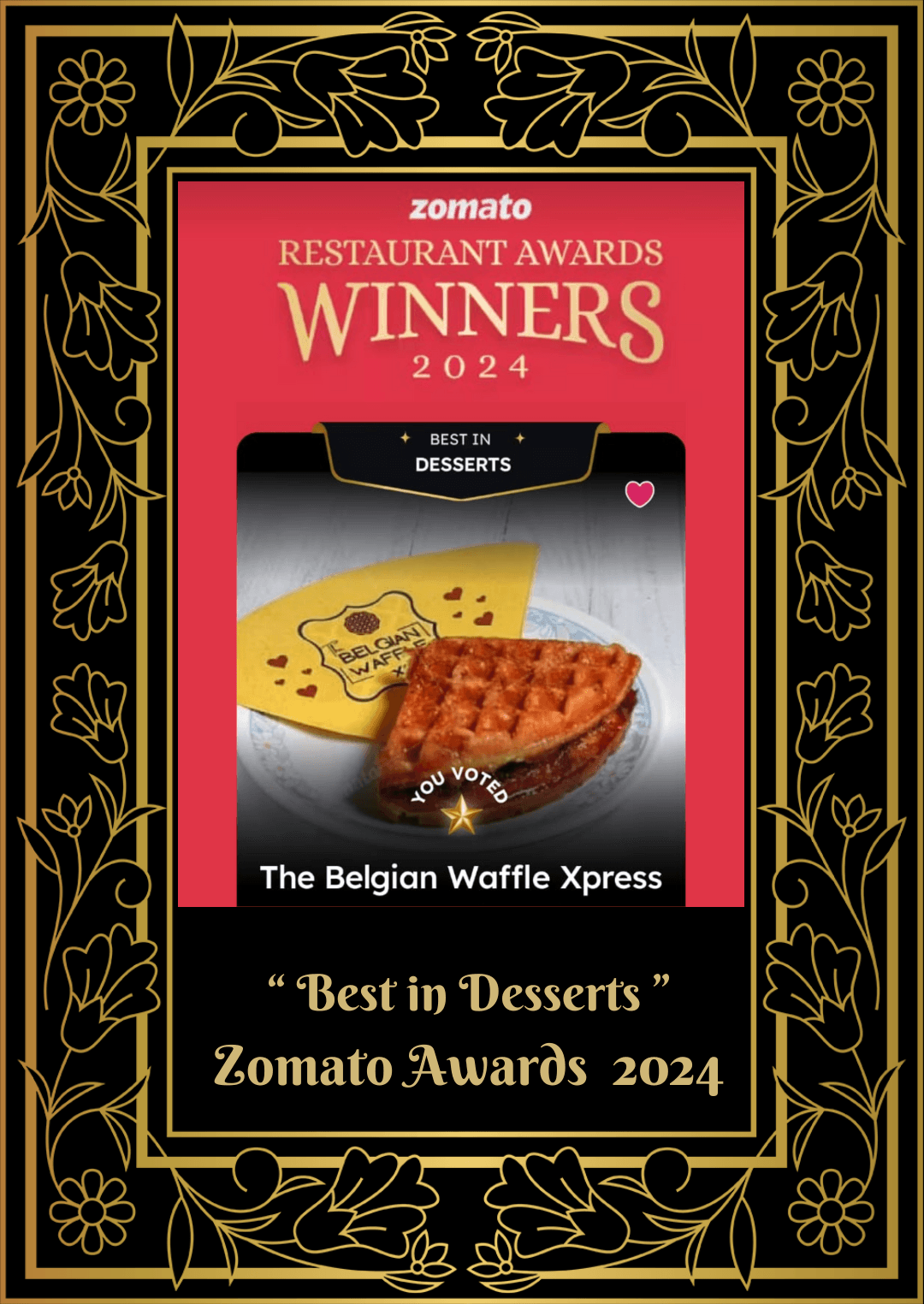 Zomato Restaurant Awards Winners 2024 — Best in Desserts