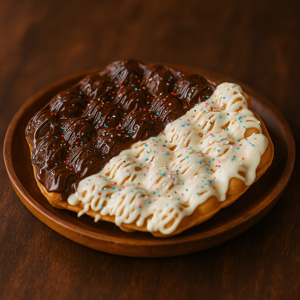 Dark & White Bubble Waffle